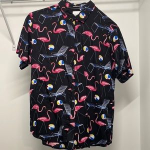 Denim & Flower short sleeve button down medium